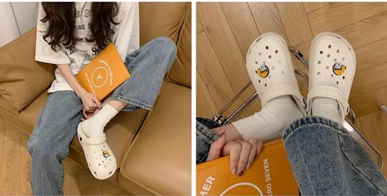 crocs female ins fashioncute cartoon